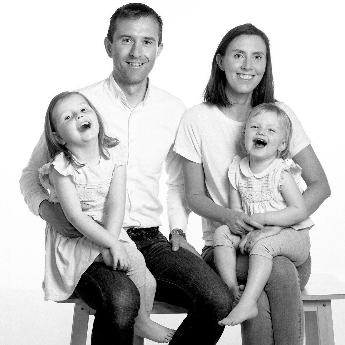 Family Portraits of young parents and daughters by PHOTOGENIC Dalkey