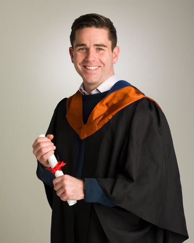 Graduation Portrait of a man in colour
